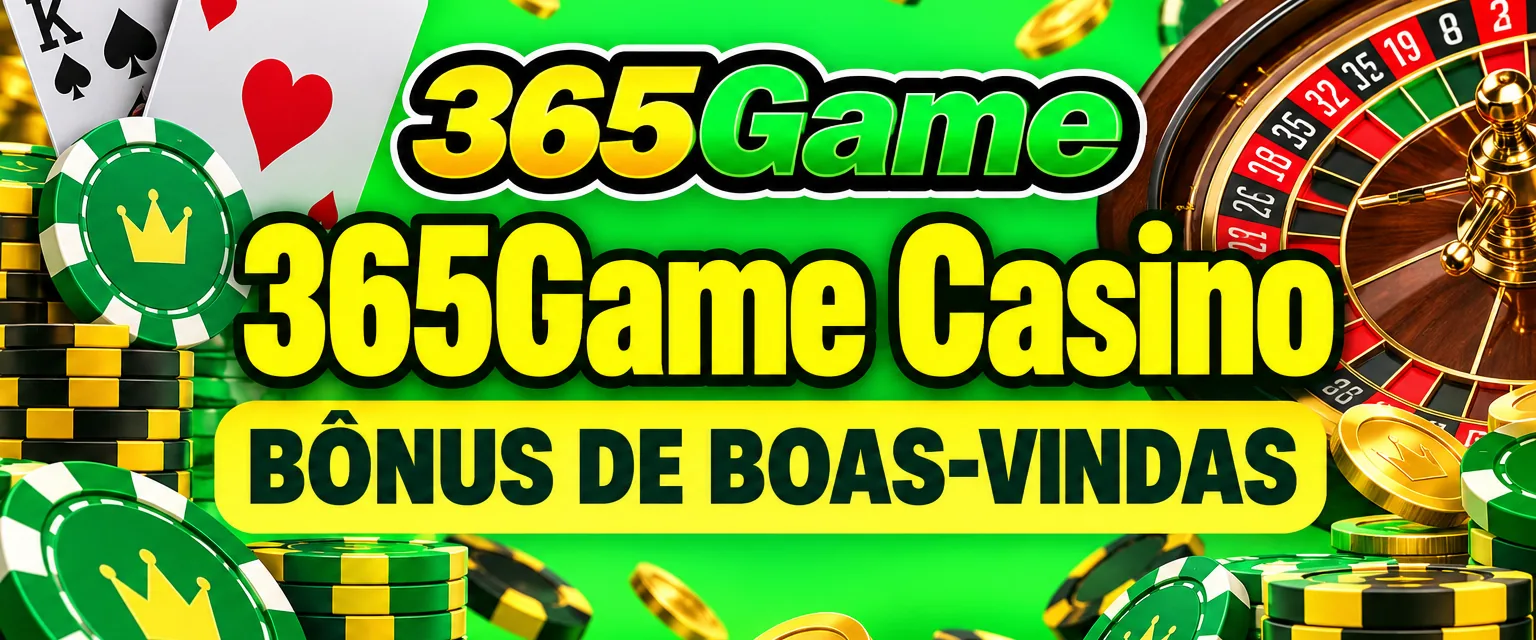 Banner do 365Game Casino com o bônus de registro de R$ 15 e pagamento via Pix